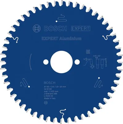 Produktbild von EXPERT Aluminium Kreissägeblatt, 165x2,6/1,6x30 mm, Z52