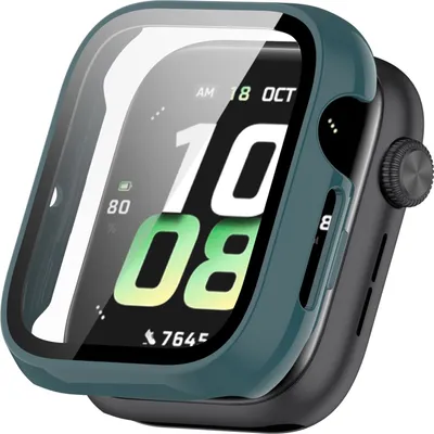 Image de Étui de protection en plastique PC + verre trempé H9 vert pour Honor Watch 5