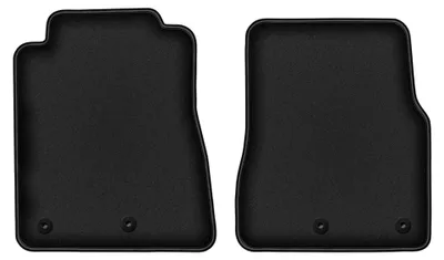 Obrázok produktu pre Predné velúrové koberce pre: Ford Mustang MK5 FL 2011-2014 (kupé) – 2 ks, čierne, na mieru – Wielganizator DURBAN