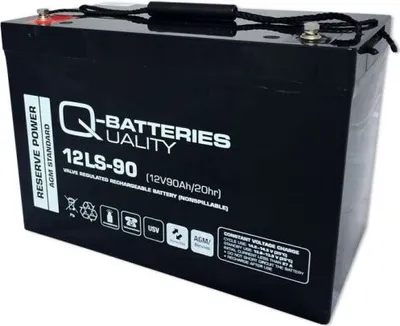 Image de Q-Batteries 12LS-90 / 12V - 90Ah Batterie au plomb de type standard AGM 10 ans de type