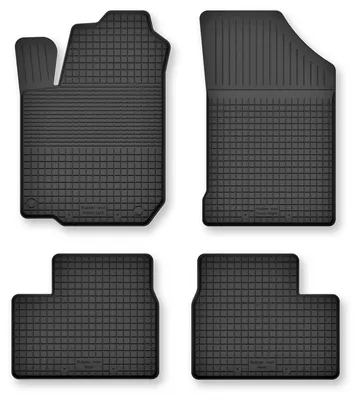 Image de Tapis de sol en caoutchouc pour Kia Picanto III 2017- (hayon) – 4 pièces, noirs, semi-universel, adapté