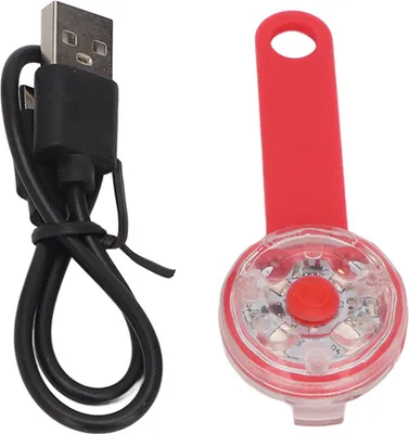 Productafbeelding van LED-halsband voor honden, USB-oplaadbaar, IPX7 waterdicht, 3 modi, geschikt voor huisdieren, fietsen, rood