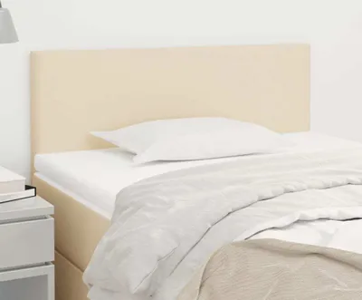 Image de vidaXL Tête de lit crème 80x5x78/88 cm Tissu - Tête de lit - Têtes de lit - Tête de lit