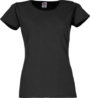 Produktbild von Fruit of the Loom Ladies Original T-Shirt Farbe: schwarz Größe: XL