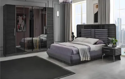 Immagine prodotto di Letto imbottito Comodini in legno Armadio Cameretta di design