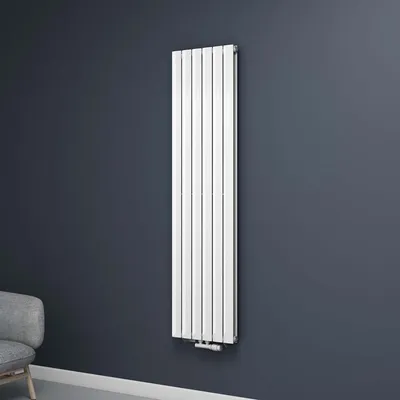 Produktbild von Mai & Mai Badheizkörper flach 180x46cm in Weiß Mittelanschluss Paneelheizkörper Vertikal Handtuchwärmer Badheizung zweilagig Ohne Heizstab
