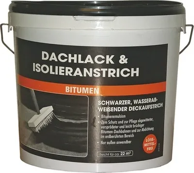 Produktbild von Dachlack und Isolieranstrich Bitmenemulsion schwarz 10 l