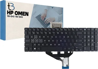 Immagine prodotto di Tradebit - Tastiera per HP | Inglese US QWERTY INT | Piena compatibilità | Materiali di alta qualità | Modelli: Omen 15-DC 15-DH