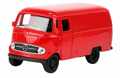 Produktbild von MERCEDES BENZ L319 Bus Modellauto 11cm aus Metall mit Rückzug Modell Auto Spielzeugauto Spielzeugbus Spielzeug Kinder Geschenk 47 (Rot)