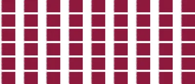 Produktbild von Mini Aufkleber Set - Pack glatt - 20x12mm - selbstklebender Sticker - Qatar - Flagge / Banner / Standarte fürs Auto, Büro, zu Hause und die Schule - 54 Stück