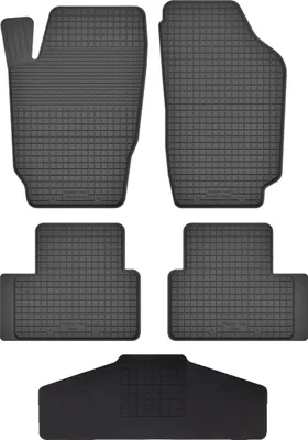 Produktbild von Gummi Fußmatten Set Für: Saab 9-5 I (1997-2009) Gummimatten Schwarz
