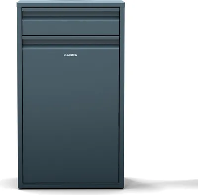 Produktbild von Klarstein Single-Compartment Mülleimer 50L - Edelstahl Abfalleimer Küche Mit Schublade, Wandmontage & Geruchsverschluss, Inkl. Befestigungsmaterial, Anthrazit