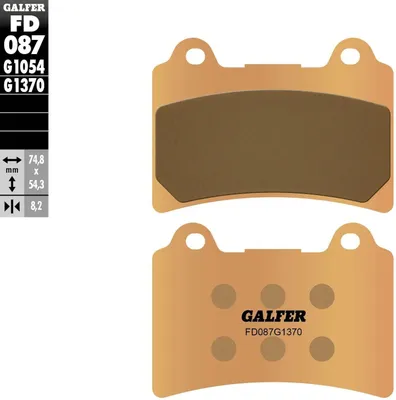 Produktbild von Bremsbeläge Kh123 Gesintert Metallic (Gold) Street