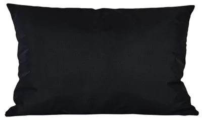 Produktbild von JACK 40x60cm Outdoor Lounge Kissen Dekokissen inkl. XXL-Füllung Wasserabweisend Sitzkissen Garten Stuhl Lotus Effekt, Farbe:Schwarz