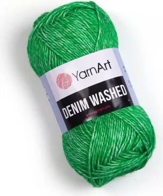 Produktbild von Yarn Art Denim Washed 909 Dark Green Strickgarn