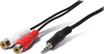Image de S/CONN maximum connectivity Câble jack RCA mâle 3,5mm stéréo vers 2 RCA femelles, 1,5m (30771-1.5)