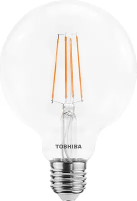 Produktbild von Toshiba LED Filament Globe Lampe dimmbar E27 7W 2700K 806Lm wie 60W