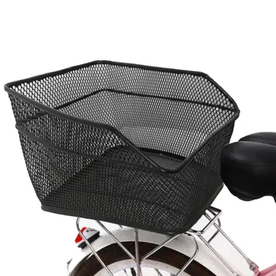 Produktbild von Großer, wasserdichter Fahrradkorb für hinten – Robuste Metallkonstruktion mit hoher Tragfähigkeit