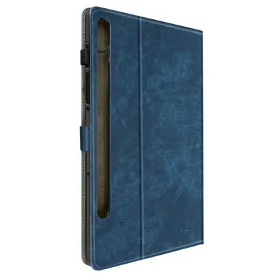 Produktbild von Etui für Samsung Galaxy Tab S9 / Tab S9 FE, Fächer und Standfunktion, Dunkelblau