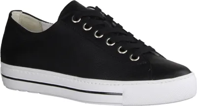 Produktbild von Paul Green 4704-225 Damenschuhe, Damensneaker, Schnürer, Leder, Black, Supersoft - Damenschuhe Sneaker, Schwarz, leder (maincalf)