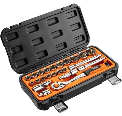 Immagine prodotto di NEO TOOLS Chiavi a bussola 1/2", set di 23 pezzi.