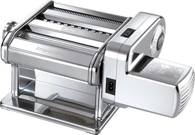 Zdjęcie produktu dla Marcato Atlasmotor, Ręczna maszynka do makaronu, Fettuccine, Lazania, Aluminium, Stal, Chrom, 15 cm, 0,5 mm