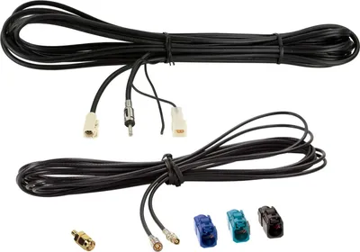 Image de Kit câble d'antenne Fakra(f)>DIN(m)/SMB(F)/SMA(m) FM/DAB+