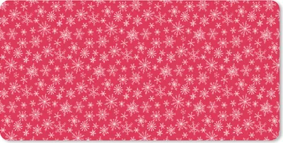 Produktbild von MuchoWow® Schreibtischunterlage Schneeflocke - Rot - Weiß - Design 80x40 cm - XXL Mauspad - Gaming Mauspad