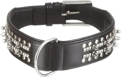 Produktbild von Nobby DELGADO, Hund, Standardkragen, Schwarz, Leder, Einfarbig, 60 cm