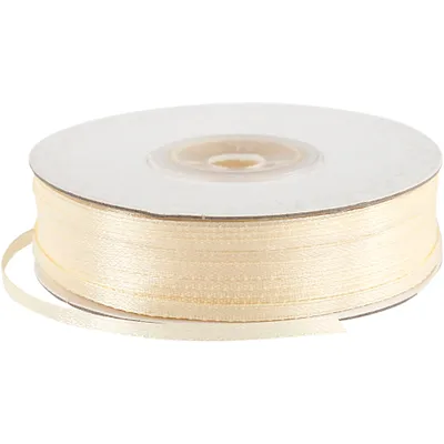 Produktbild von Creativ Company Satinband off-white 100m - Bastelmaterial Dekoration