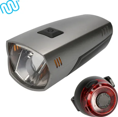Produktbild von windmeile | sada svetiel na bicykel, predné a zadné svetlo, s USB, OSRAM LED, 35 lux, IPX5, schválené StVZO, e-bike, pedelec