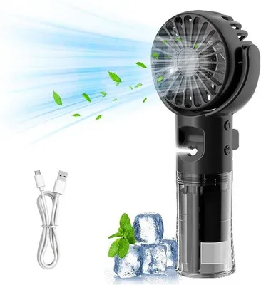 Zdjęcie produktu dla Mini nawilżacz powietrza – cichy – 4 stopnie – ładowany przez USB – przenośny – czarny