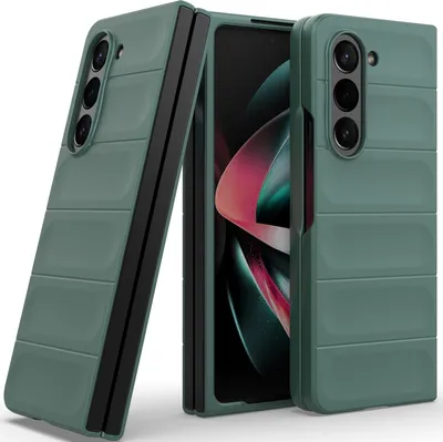 Produktbild von Handyhülle für Samsung Galaxy Z Fold 5 Hartes PC Matt Stossfest Anti-rutsch Hülle Grün