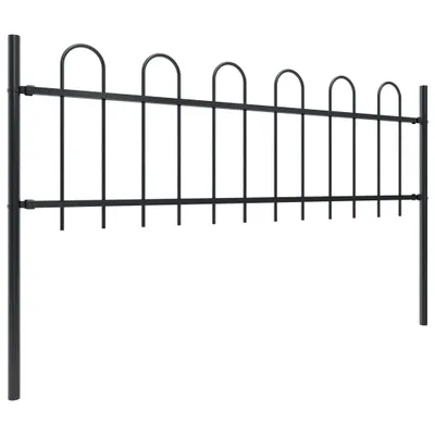 Obrázok produktu pre vidaXL Záhradný plot BOXTEL s oceľovým držiakom 181 x 60 cm, čierny