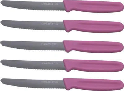 Produktbild von Shov Allzweckmesser 5-teilig Wellenschliff Pink