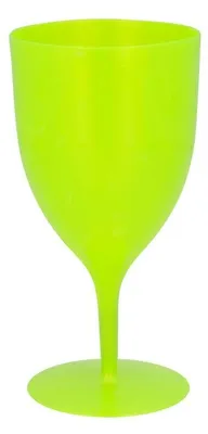 Produktbild von Mehrweg Wein Cocktail Glas grün 350 ml Wiederverwendbar Kunststoff Becher