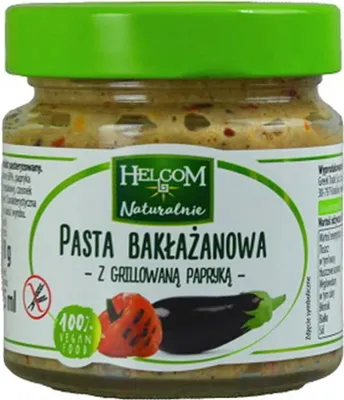 Zdjęcie produktu dla Pasta bakłażanowa z grillowaną papryką 190g Helcom