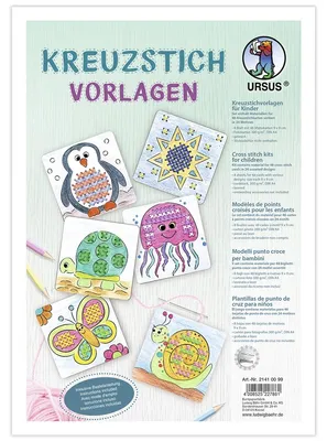 Produktbild von URSUS Kreuzstichvorlagen 48 Motivkarten 9x9cm 8 Blatt