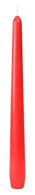 Image de Bougies chandelier Duni rouge hauteur 245mm Ø 22mm 50pcs