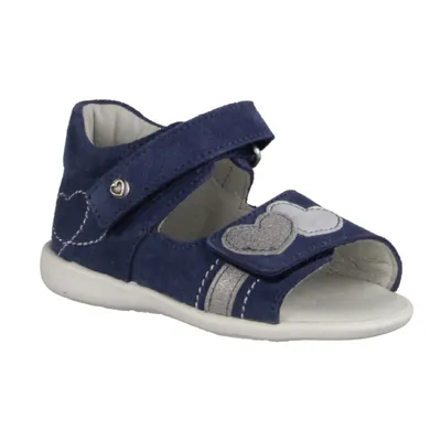 Produktbild von Däumling 020201S-42 Turino Jeans (blau) - Sandale Baby - Kinderschuhe Lauflernschuhe Gr. 18 - 26, Blau, leder
