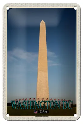 Produktbild von Blechschild Reise 12x18cm Washington DC USA Washington Monument