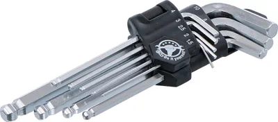 Produktbild von KRAFTMANN 815 Innensechskant-Kugelkopf-Winkelschlüssel-Set 1,5 - 10 mm, 9-tlg