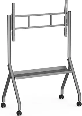 Produktbild von TV-Ständer, höhenverstellbarer Rollwagen, kaltgewalzter Stahl, stabil, mit Bremse, für 55–100 Zoll Fernseher