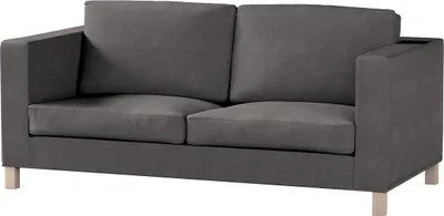 Produktbild von Dekoria Bezug für Karlanda Schlafsofa, kurz, dunkelgrau, Bezug für Schlafsofa Karlanda kurz