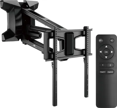 Produktbild von Maclean Brackets Elektrische TV Wandhalterung QLED OLED LED LCD Plasma Halterung mit Fernbedienung Höhenverstellung Zur Montage über dem Kamin 37-70"  bis 35kg