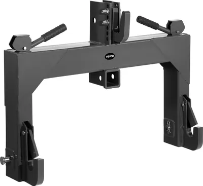 Zdjęcie produktu dla Szybkozłącze 3-punktowe VEVOR z odbiornikiem 5,08 cm, udźwig 1360 kg, z 5-stopniową regulacją sworznia, przystosowanie do ciągników kategorii 1 i 2, osprzęt 3-punktowy, czarne