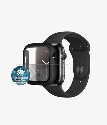 Produktbild von PanzerGlass FullBody Apple Watch 4/5/6/SE 44mm Antibakt Black