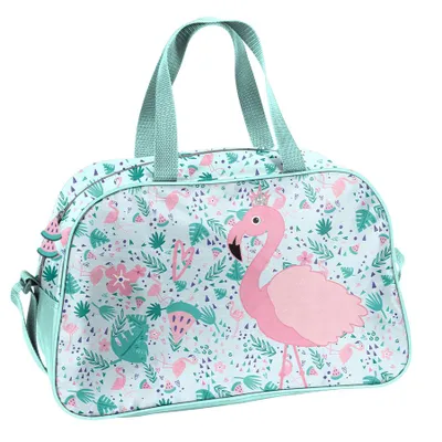 Produktbild von Sporttasche Trainingstasche Schwimmbadtasche leicht und bequem Mädchen Motiv FLAMINGO Paso