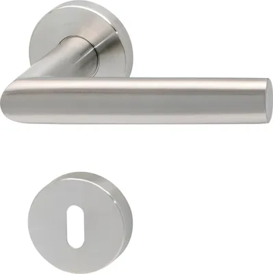 Image de Garniture à béquilles SOLIDO VADUZ - sur rosace BB, 38 - 45, inox mat