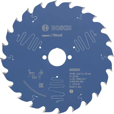 Zdjęcie produktu dla Bosch 2 608 644 083, Drewno, 19 cm, 3 cm, 1,8 mm, 7300 RPM, 2,4 mm